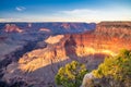 Panoramic aerial view of Grand Canyon National Park. South Rim on a clear sunny morning Royalty Free Stock Photo