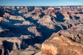 Panoramic aerial view of Grand Canyon National Park. South Rim on a clear sunny morning Royalty Free Stock Photo