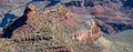 Panoramic aerial view of Grand Canyon National Park. South Rim on a clear sunny morning Royalty Free Stock Photo