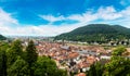 Panoramic aerial view of Heidelberg