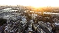 Panoramic Aerial View of Houses of Parliament Big Ben Icon in London Royalty Free Stock Photo