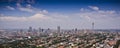 Panoramic Aerial View of Jozi CBD Royalty Free Stock Photo