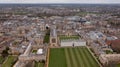 Aerial View Landscape of the Famous Cambridge University, King& x27;s College, United Kingdom Royalty Free Stock Photo