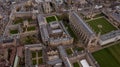 Aerial View Landscape of the Famous Cambridge University, King& x27;s College, United Kingdom