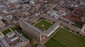 Aerial View Landscape of the Famous Cambridge University, King& x27;s College, United Kingdom Royalty Free Stock Photo