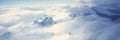 Panoramic aerial view at 3400 meters of glaciers and Andes Mountains, Patagonia, Argentina Royalty Free Stock Photo