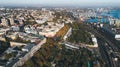 Panorama of the city of Odessa with the Istanbul Park and the Potemkin Stairs, Ukraine