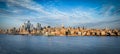 Panoramic aerial view over Manhattan New York City - travel photography Royalty Free Stock Photo