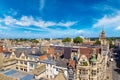 Panoramic aerial view of Oxford Royalty Free Stock Photo