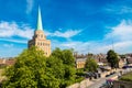 Panoramic aerial view of Oxford Royalty Free Stock Photo