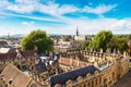 Panoramic aerial view of Oxford Royalty Free Stock Photo