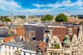 Panoramic aerial view of Oxford Royalty Free Stock Photo