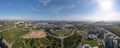 Panoramic Aerial view of Putrajaya at PICC. Royalty Free Stock Photo