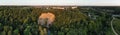 Panoramic aerial view of the Rokai Exposure in Lithuania