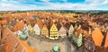 Panoramic view of Rothenburg Royalty Free Stock Photo