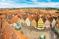 Panoramic view of Rothenburg Royalty Free Stock Photo