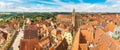 Panoramic view of Rothenburg Royalty Free Stock Photo