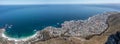 Panoramic aerial view of Sea Point District and Beach Clifton Royalty Free Stock Photo