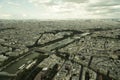 Aerial view of Paris skyline Royalty Free Stock Photo