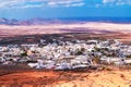 Aerial view of Teguise Municipality in the central part of Lanzarote Royalty Free Stock Photo