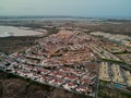 Panorama aerial view Torrevieja and salt lake. Spain Royalty Free Stock Photo