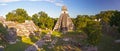 Tourists in Tikal Ruins Guatemala Grand Plaza Unesco World Heritage Site