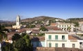 Panoramic aerial view on Trinidad with Lucha Contra Bandidos, Cuba