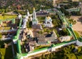 Panoramic aerial view of Trinity-Sergius Lavra in Sergiev Posad Royalty Free Stock Photo