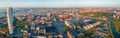 Panoramic  aerial view of Vastra Hamnen district in Malmo  Sweden Royalty Free Stock Photo