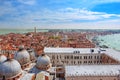 Panoramic aerial view of Venice Royalty Free Stock Photo