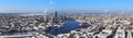 Panoramic aerial view of Yekaterinburg, Russia Royalty Free Stock Photo