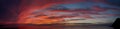 Panoramic afterglow Royalty Free Stock Photo