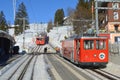 Panoramic alipne and snow view from Mount Rigi Kulm near Vitznau Switzerland Royalty Free Stock Photo