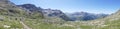 Panoramic : alpine mountain hiking trail