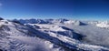 Panoramic Alps view Royalty Free Stock Photo