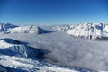 Panoramic Alps view Royalty Free Stock Photo