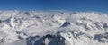 Panoramic Alps view Royalty Free Stock Photo