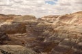 The painted desert as seen in arizona in the springtime