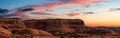 Panoramic American landscape view of Scenic red rock canyons