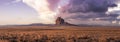 Panoramic American Nature Landscape View of the Dry Desert