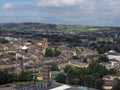 Panoramic ariel view of halifax town in west yorkshire