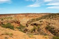 Panoramic Australian landscape - The Bay of Exmouth. Yardie Creek Gorge in the Cape Range National Park, Ningaloo. Royalty Free Stock Photo