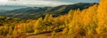 Sunset Golden Valley at Steamboat Springs Royalty Free Stock Photo