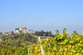 Panoramic autumn view of the Monferrato, Calosso