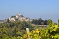 Panoramic autumn view of the Monferrato, Calosso