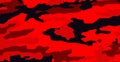 Panoramic background texture military khaki red black camouflage - Vector Royalty Free Stock Photo