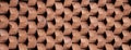 Panoramic background of wide old red brick wall texture. Home or office design backdrop Royalty Free Stock Photo