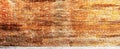 Panoramic background of wide old red brick wall texture. Home or office design backdrop Royalty Free Stock Photo