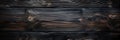 Panoramic banner of burned wood texture, charred black timber background. Abstract pattern of dark burnt scorched tree. Concept of Royalty Free Stock Photo