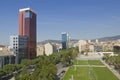 Panoramic of Barcelona Royalty Free Stock Photo